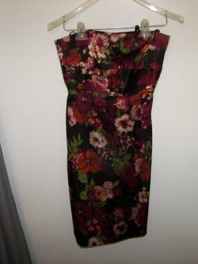 Laundry floral print silk shift dress size 4